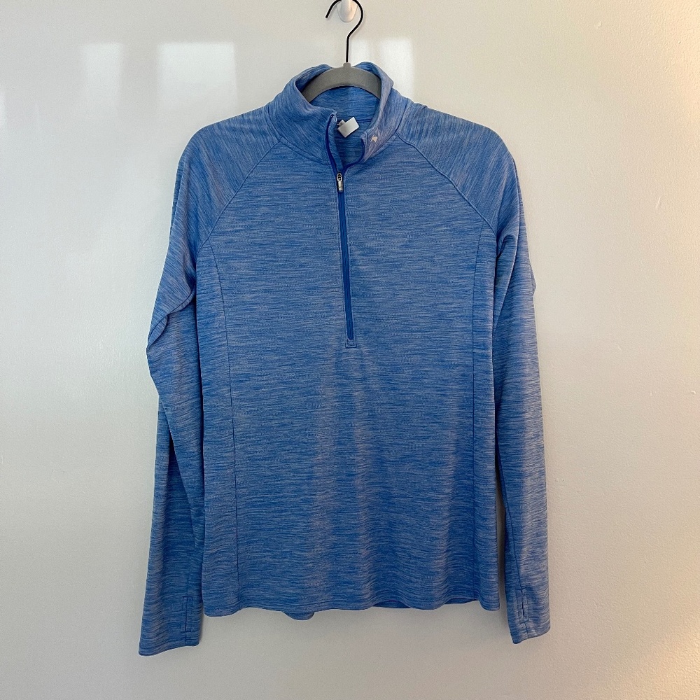 Women's M Under Armour Blue Half-zip